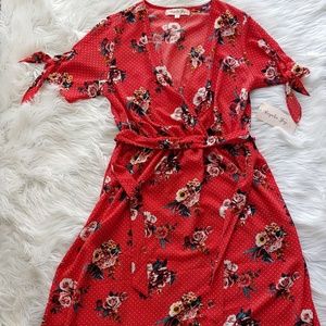 Magnolia Skye Red Floral Dress